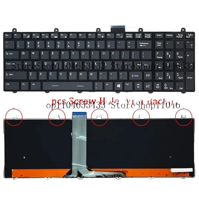 

WO. NEW Laptop Keyboard for MS-1762 MS-1755 MS-1756 MS-1759 MS-175A MS-1758 MS-16F3 MS-16F4 MS-16GA MS-16GH MS-16GF MS-16GD