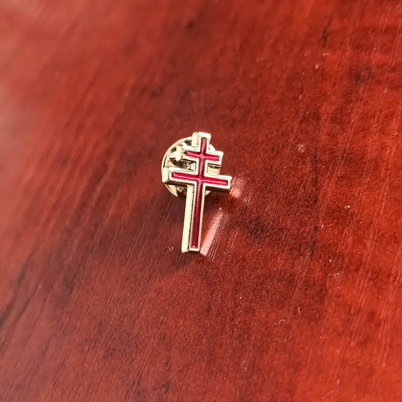 

10pcs Masonic 33rd Degree Scottish Rite Cross Lapel Pins and Brooches Masons Freemasons Masonry Metal Badges Soft Enamel