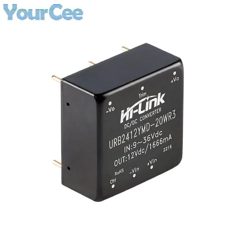 20W 10W 5W Isolated Non-regulated Power Supply Module 48V 24V 12V DC-DC URB4812YMD VRB1205YMD URB2412YMD URB4805YMD URB2405YMD