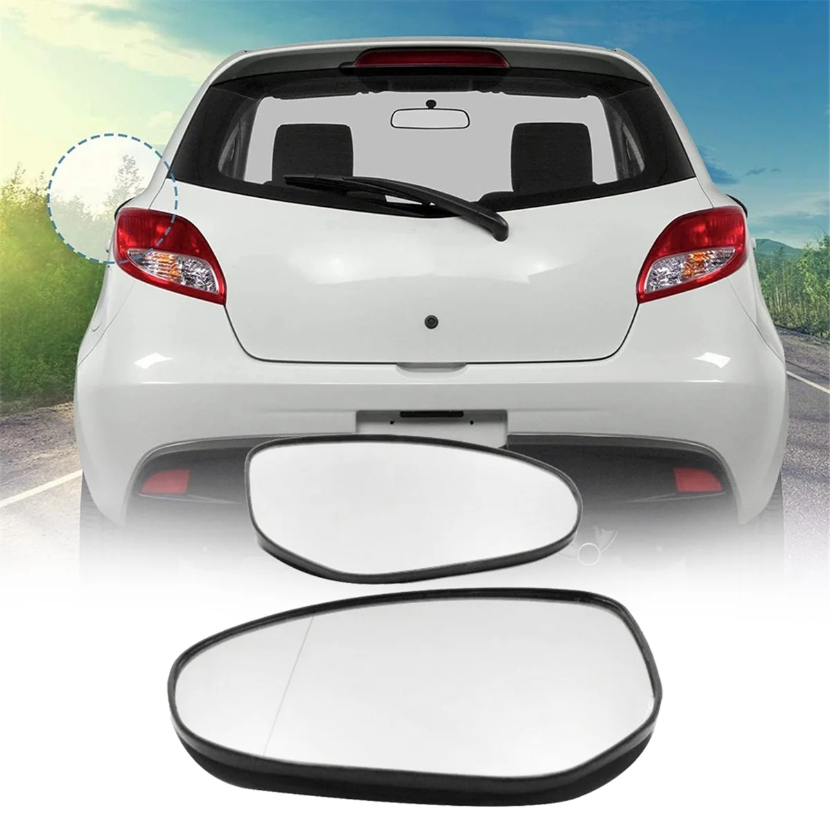 Car Rearview Side Mirror Glass Lens for 2008-2013 2 2007-2014 Car Accessories