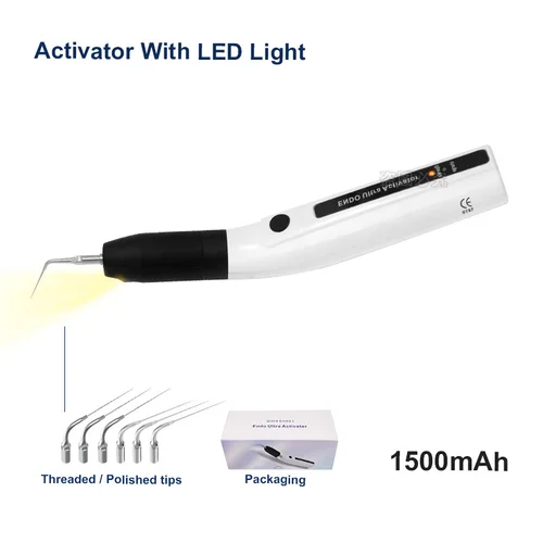 Activador Endo Dental con luz LED, puntas de irrigador sónico para instrumento Dental, irrigador sónico de conducto radicular, herramientas endodónticas