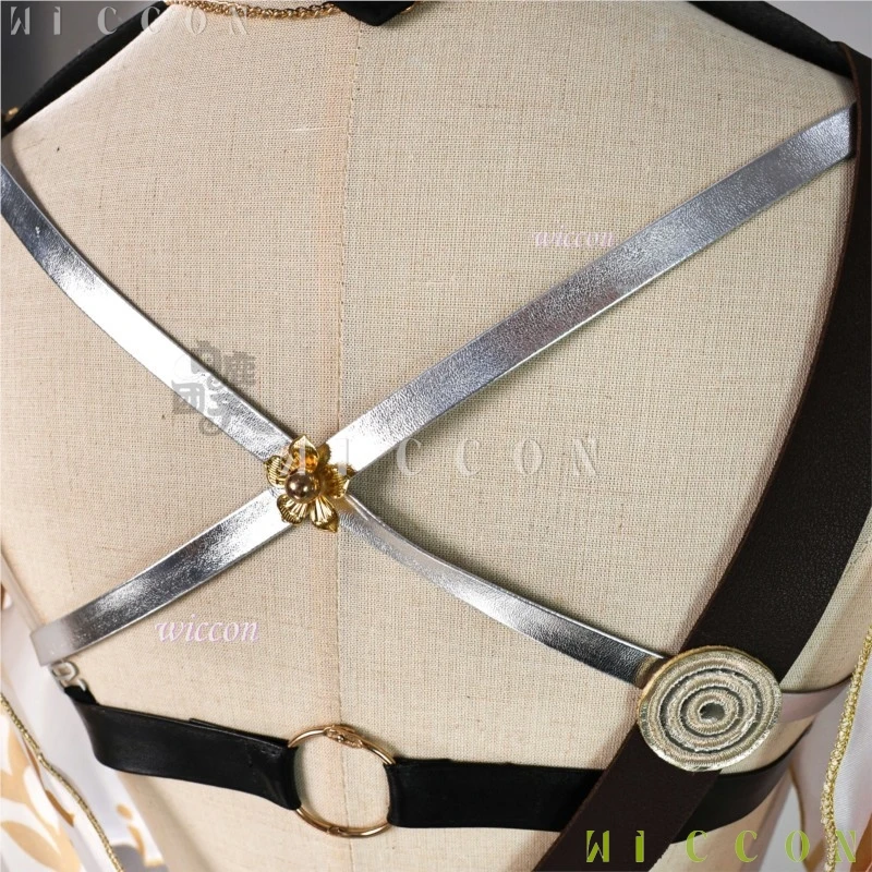 할로윈 성인용 의상 아구스타 코스프레 웨더링 웨이브스 우와 코스프레 의상 유니폼 의상 여성 게임 카니발 가발