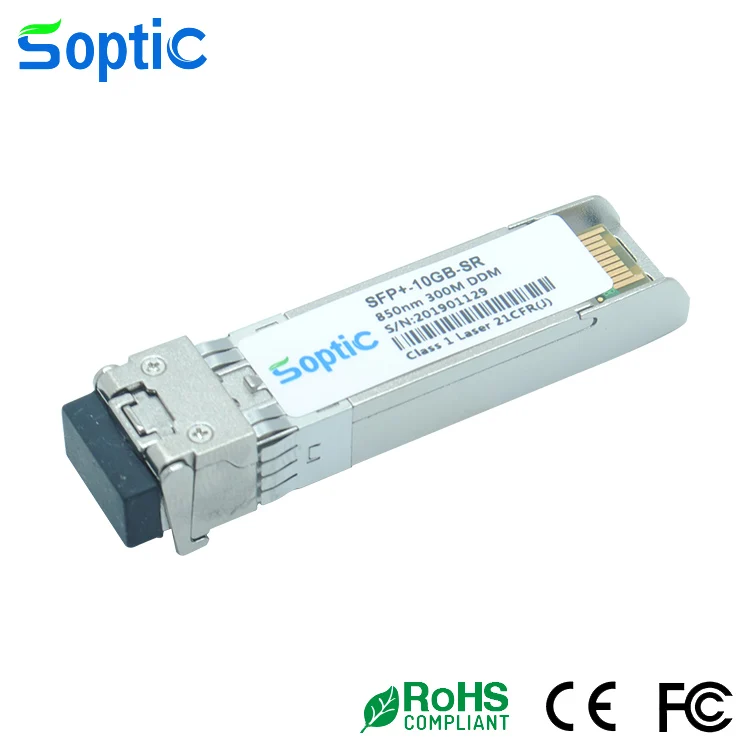 Cisco SFP-10G-SR Compatible 10GBASE-SR SFP+ 850nm 300m DOM Duplex LC MMF Optical Transceiver Module