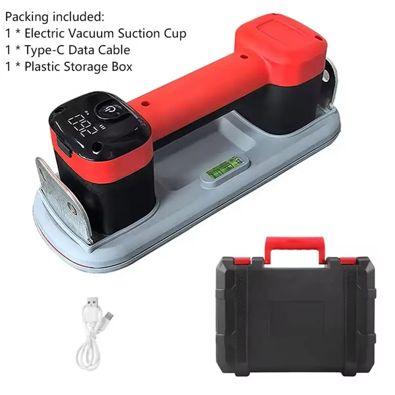 WORTHOWN-For 300Kg For Lifting And Handling Electric Vacuum Suction Cup Kit Featuring LED Intelligent Display For Vertical