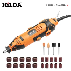 HILDA 200W Engraving Machine Drill Engraving Cone Grinding Engraving Polishing Rotating Tool New Variable Speed Mini Drill