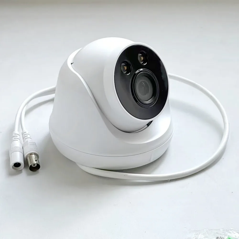 

Пластиковая купольная камера AHD 1080P 5MP для использования в помещении ColorVu ночного видения объектив 2,8 мм аналоговая камера видеонаблюдения HD с экранным меню