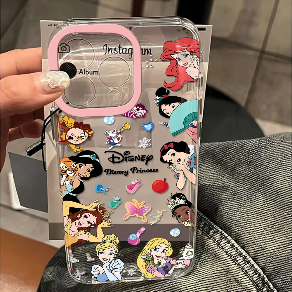 Disneys Princess Clear Space Phone Case For Huawei P 30 50 Pro Lite Nova 5 6 7 9 7SE Pro 5G Transparent Cover