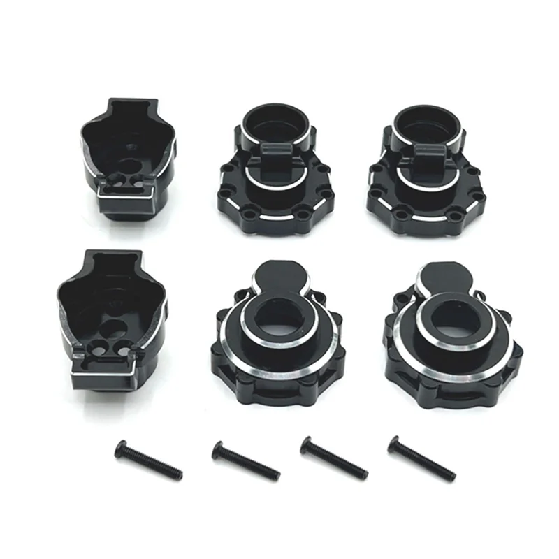 

AS96-RC Car Upgrade Rear Axle Cup Kit For TRAXXAS 1/10 TRX4 HUANGBO 1/10 R1001 R1002 R1003 RC Car Upgrade Parts Black