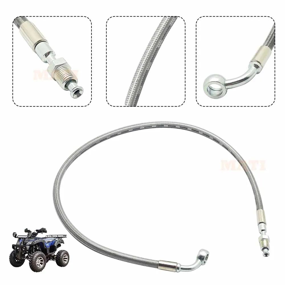 Front Left Brake Hose Line for 2005-2017 Polaris Sportsman 400 450 500 570 800 Trail Blazer 250 330 Trail Boss 330 Magnum 330