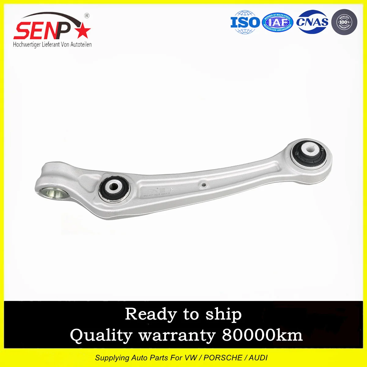 Genuine Suspension Kit 8K0407888 12PCS Front & Rear Lower & Upper Control Arm Set with Ball Joint for A4/S4 2009-