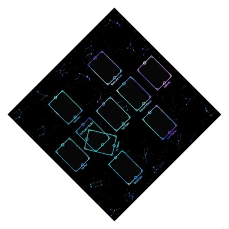 

83CA TAROT TABLECLOTH MAT 50x50/60x60/75X75CM DIVINATIONS BOARD GAGE ​​ORACLES CARD CARD