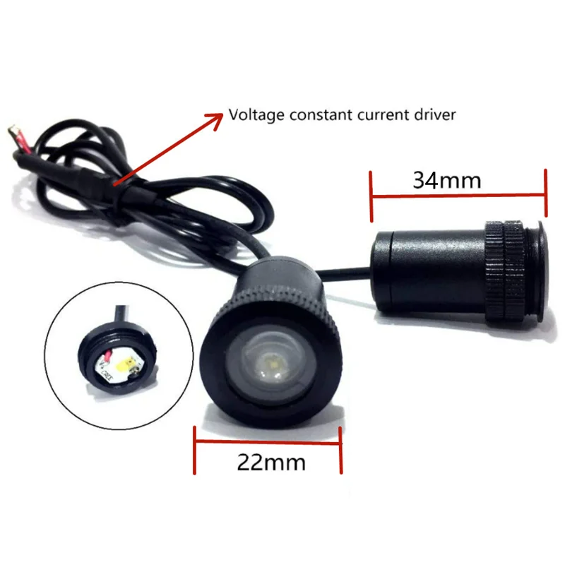 2Pcs LED Car Door Lights Welcome Light Emblem Logo Lamps For Opel Astra H G J Insignia Zafira B Corsa D Vectra C Antara Vivaro