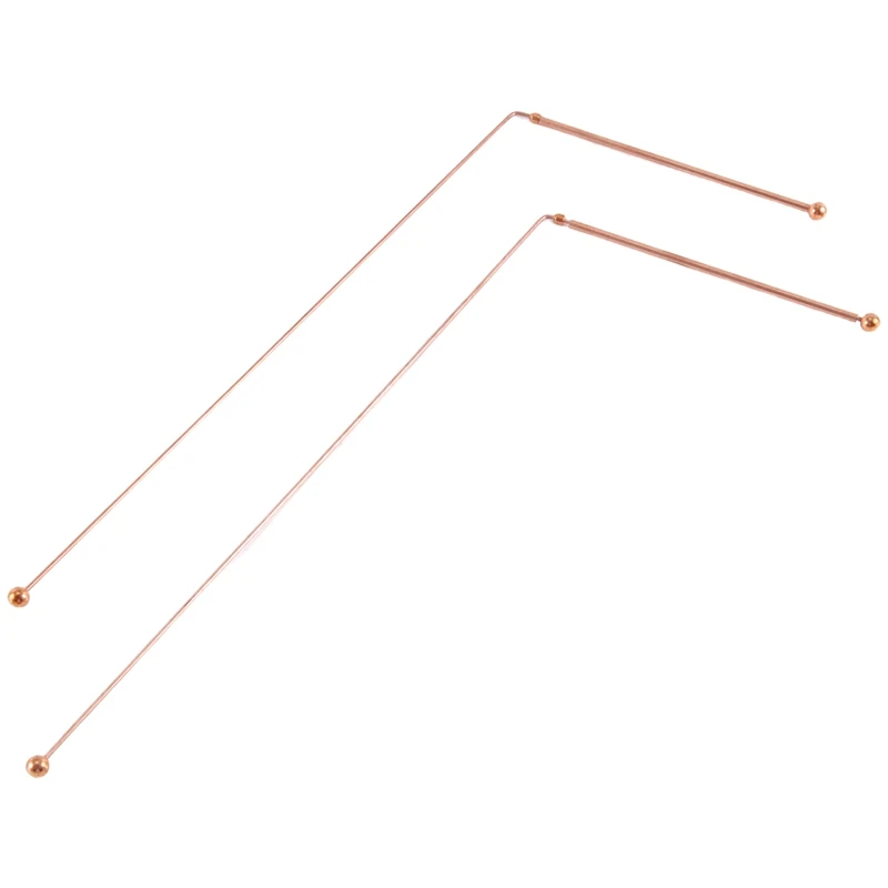 Varillas de adivinación de cobre, Detector de brujería de agua de energía, 99.9% cobre puro, 2 unidades