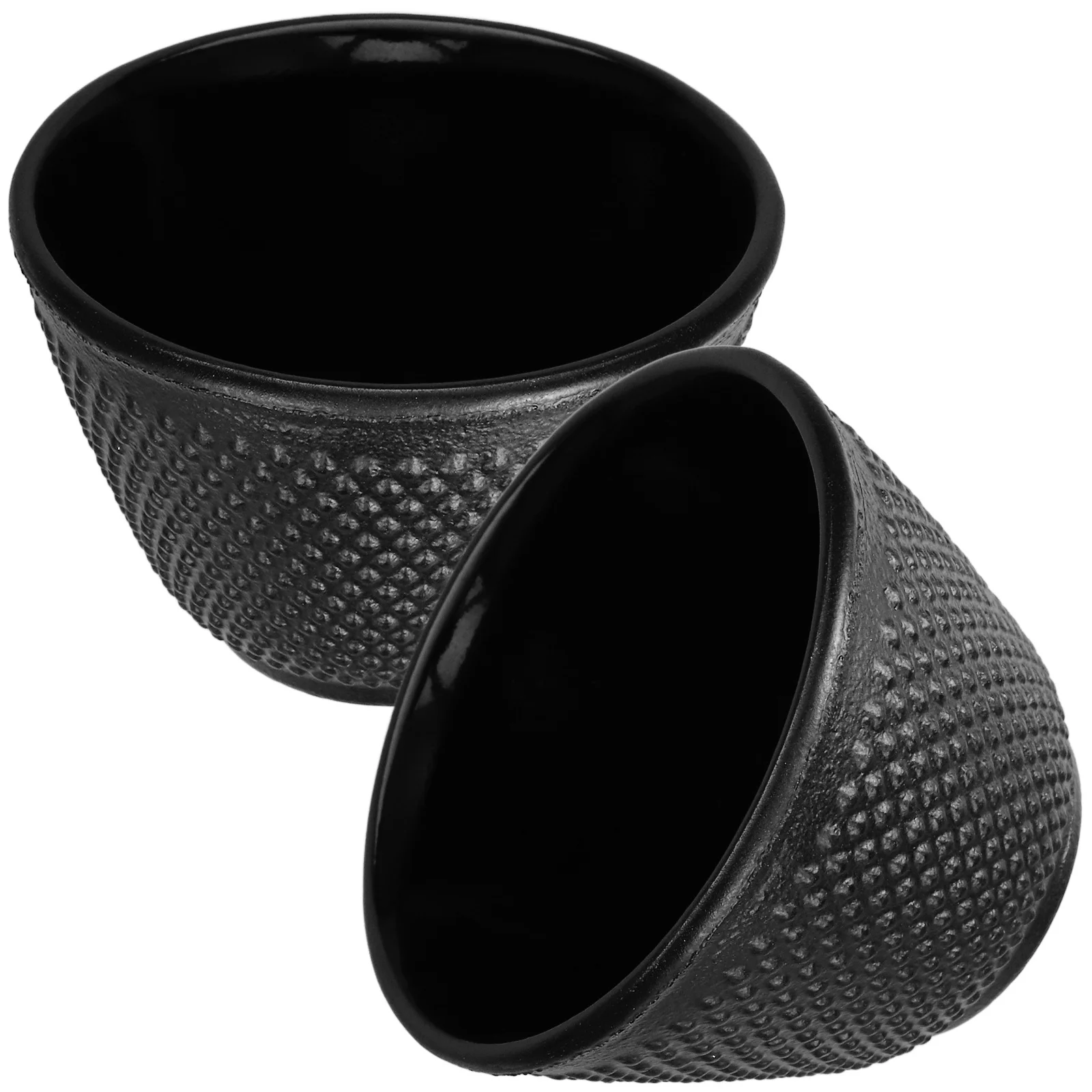 

2Pcs Cast Iron Tea Cups Chinese Teaware 120ml Retro Design Insulated Kung Fu Tea Set Japanese Cup Cast Iron Cups