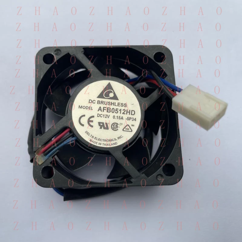 L+ for Square Cooling Fan AFB0512HD 50*50*20MM DC 12V 0.15A 3Lines Cooler for Delta