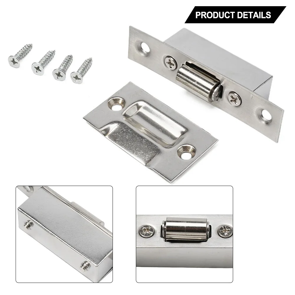 Door Hardware Parts Cupboard DoorLatches Door Stop Practical Replacement Heavy Duty New Stainless Steel Thicken