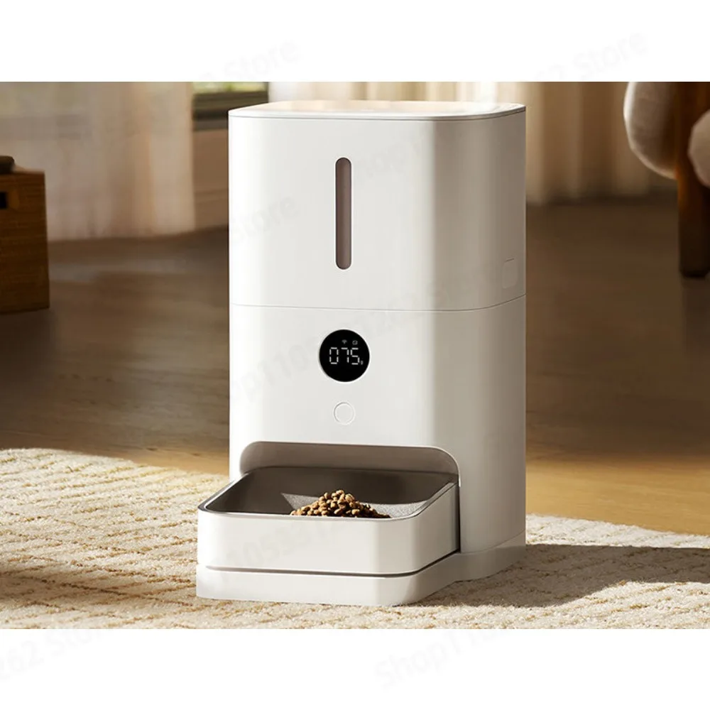 Smart pet feeder large capacity automatic timing quantitative food dispenser for cat dog kibble and snacks