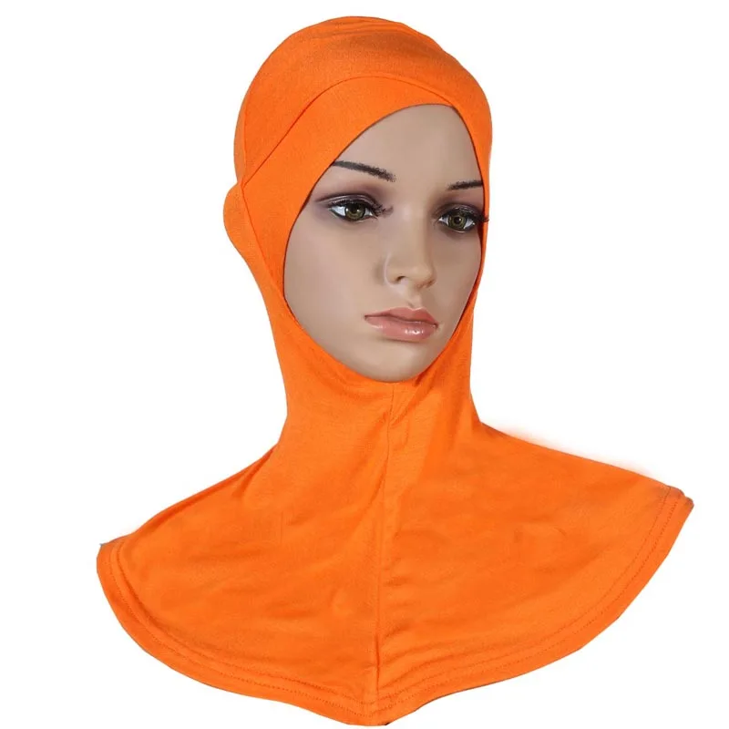 Solid Color Cross Benaies Hat Bonnet Underscarf Women Muslim Instant Scarf Hijab Islamic Headscarf Amira Ninja Ninja Cap Turban