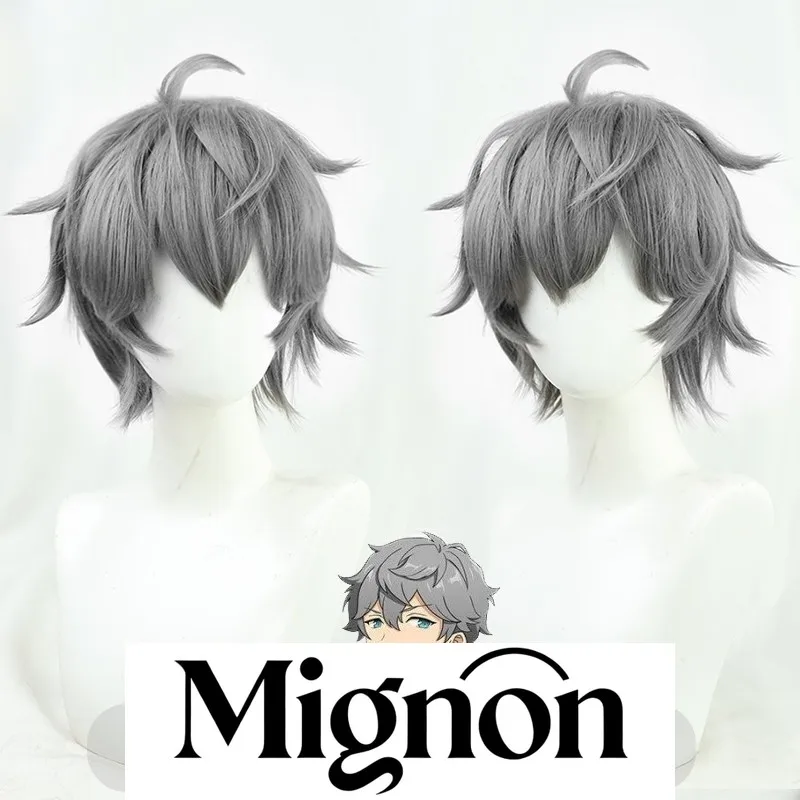 فرقة النجوم! شعر مستعار سينا إيزومي التنكري ذو الطبقات الرمادية هدية الهالوين