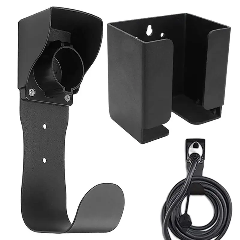 

Настенный Держатель зарядного устройства для электромобилей, док-станция с J-образным крюком для разъема J1772, водонепроницаемый Мощный держатель для электрического автомобильного зарядного устройства