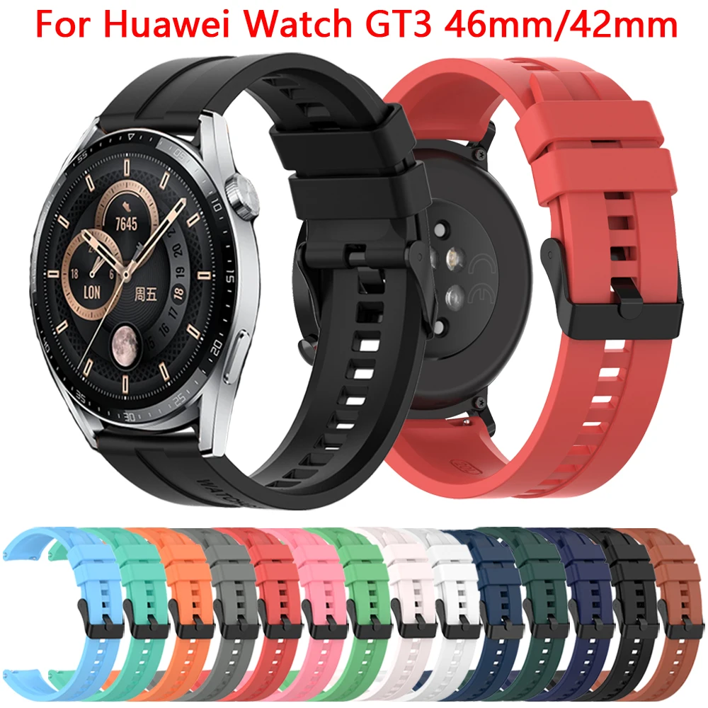 20 22MM Watchband Strap For Huawei Watch GT3 GT 3 46mm 42mm Gt2 pro Runner Smartwatch Silicone Band For GT2 46 42mm Wrist Correa