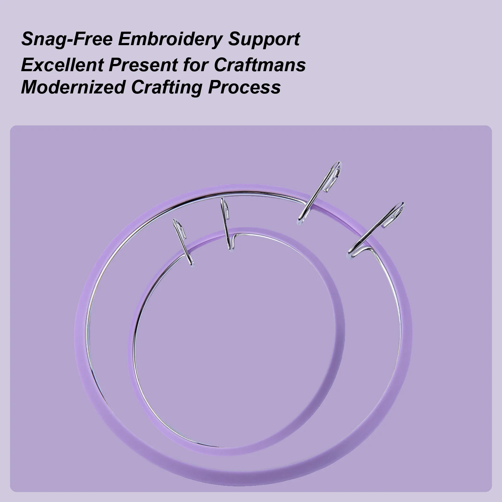 

Обруч для вышивки крестом, круг, кольцо для вышивки крестом, кольцо из 2 предметов, регулируемые аксессуары для шитья, художественного ремесла для творческих проектов