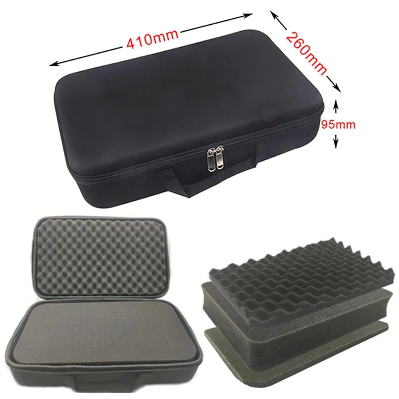 

Hard Storage Box Foam Shockproof Customized Travel Bag Zipper Box Case Camera Collection Bag For Outdoor Tool Accessories