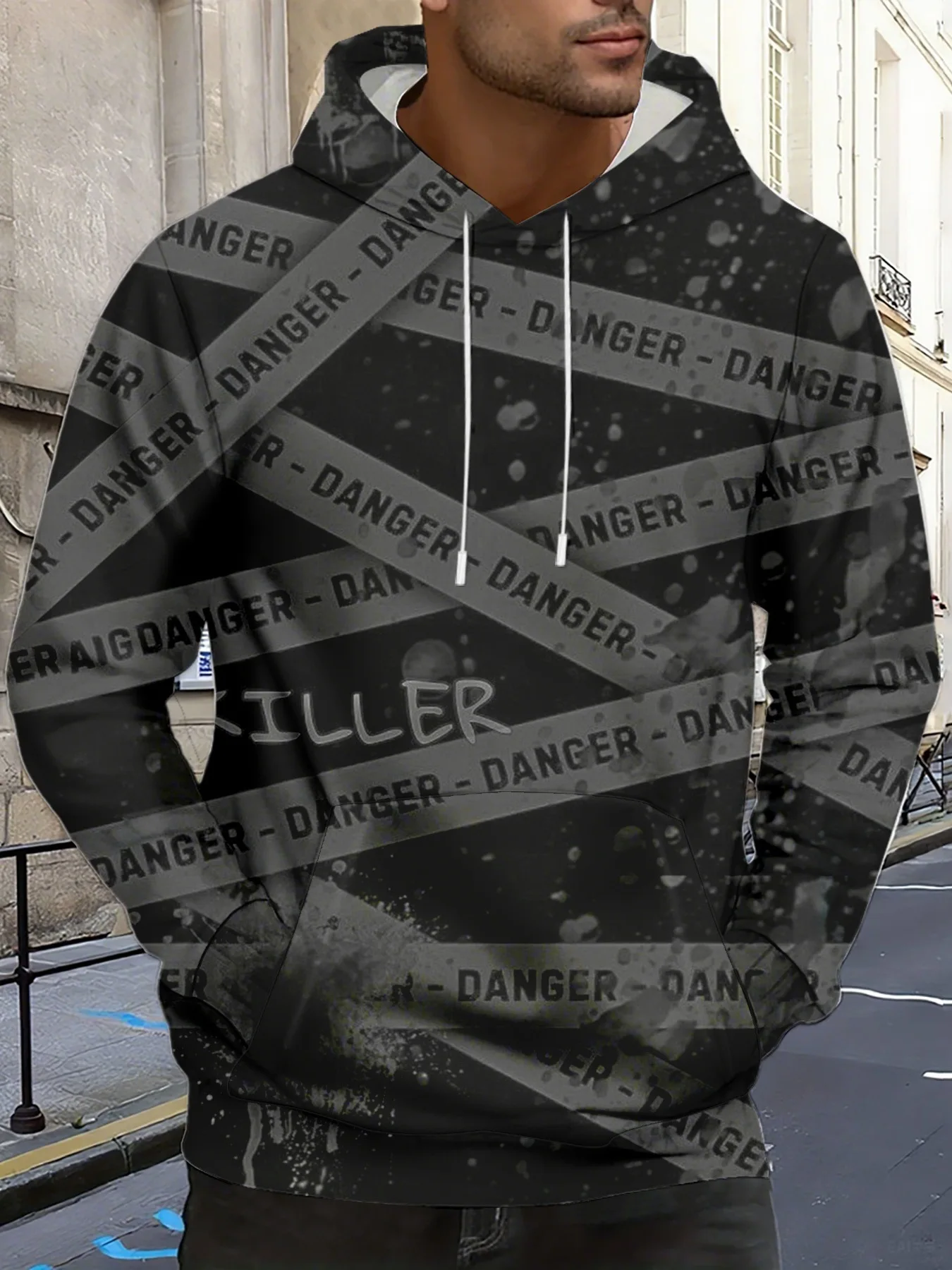 

Новая хит продаж, толстовка с длинными рукавами на Хэллоуин, мужская спортивная рубашка с буквенным принтом, мотоциклетный топ, праздничный подарок