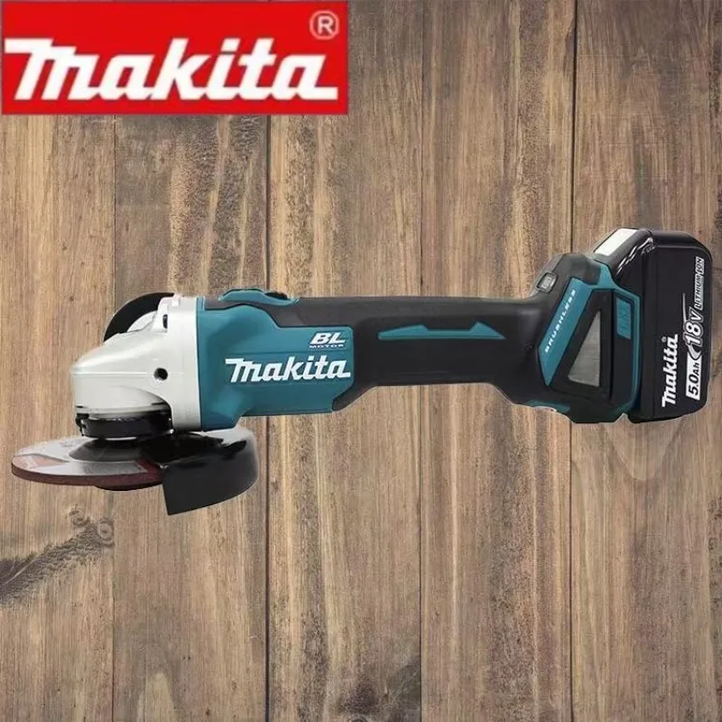 

New Makita DGA404 125mm 18V Rechargeable Cutting Machine High Power Machine Power Tool Brushless Lithium Electric Angle Grinder