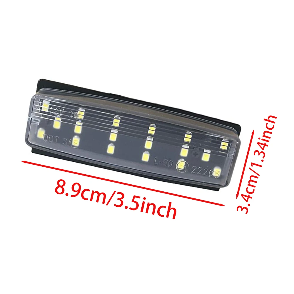 12V 2Pcs Car LED License Number Plate Light  for Mazda NC MX-5 Miata 2006-2015 Fiat 124 Spider 2017-  NE55-51-270C, NE55-51-270D