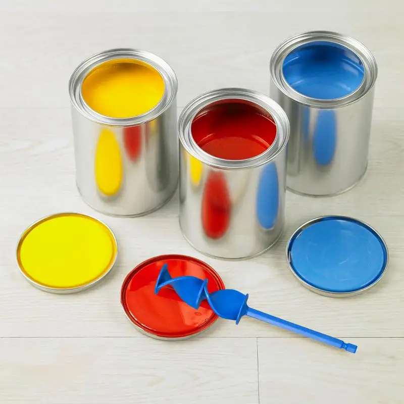 4PCS Epoxy Mixing Stick Paint Stirring Rod Putty Cement Paint Mixer Attachment With Drill Chuck For Epoxy Resin Latex Oil Paint