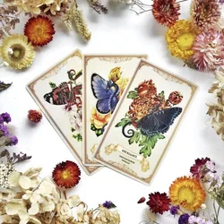 10.4*7.3cm Enchanted Blossoms Empowerment Oracle Cards 44 Pcs Cards