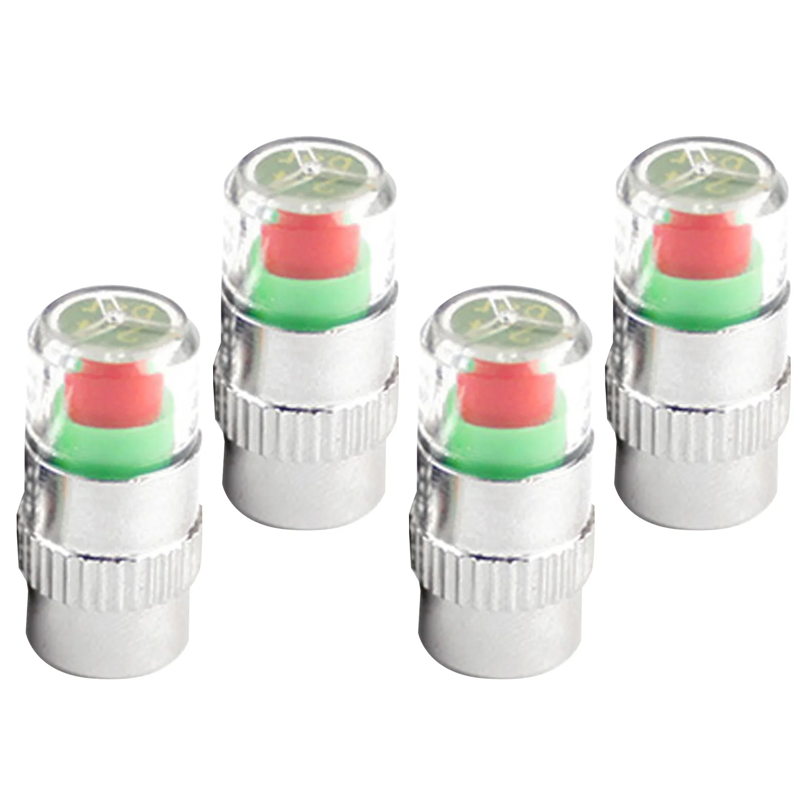 

4Pcs Pressure Indicator Valve Cap Tire Pressure Monitoring Cap for Car Truck Suv Motorcycle Wheel Valve Stem Sensor