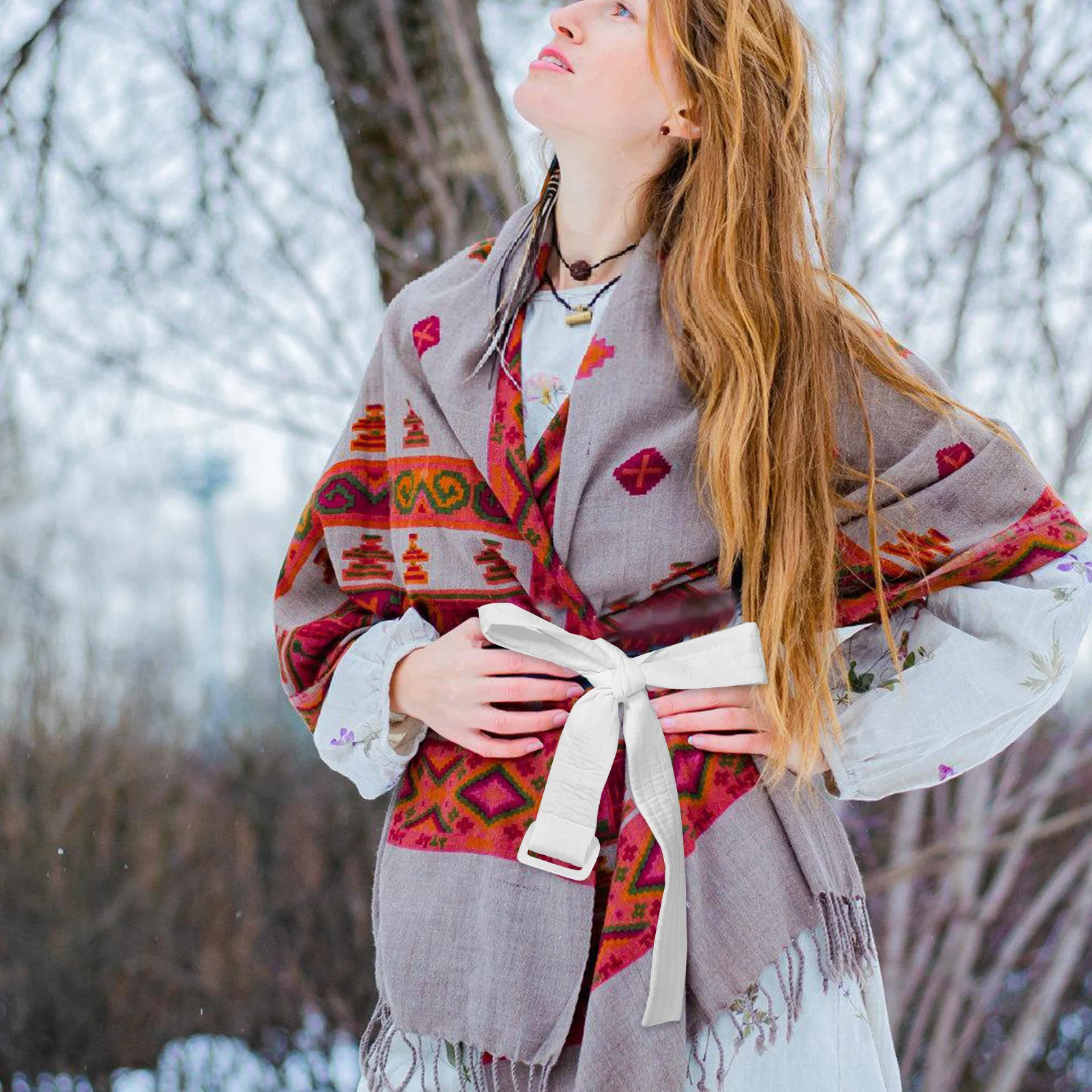 Piumino da donna in tessuto nero Cintura regolabile ampia cintura di ricambio Cappotto invernale Cintura alla moda per abiti