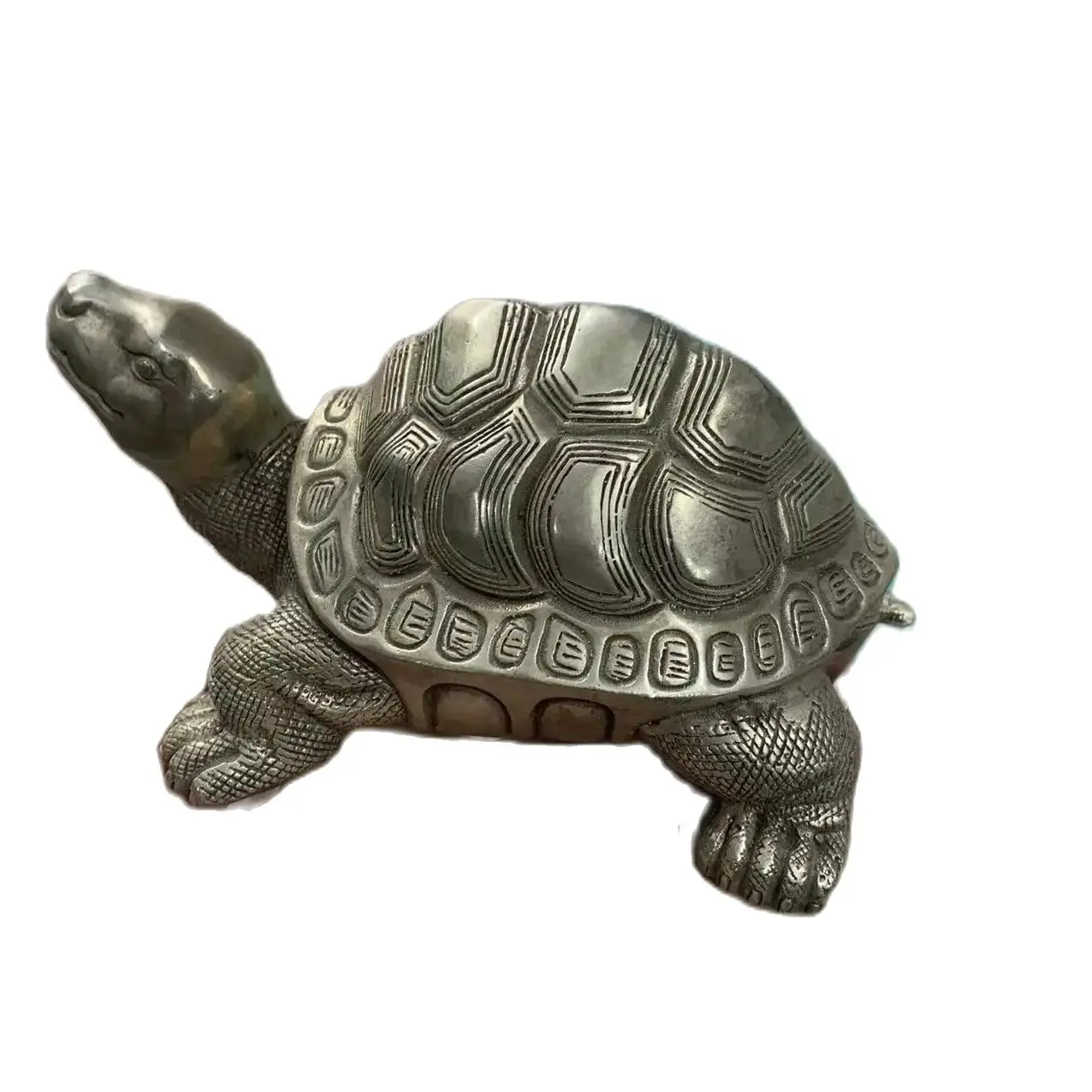 Old Tibetan Tibet hand-made  silver turtles statue ,Free shipping