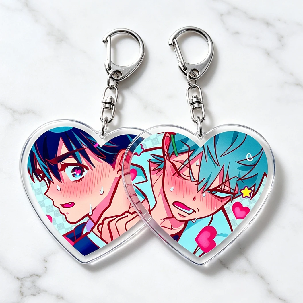 Popular Alien Stage Keychains for Accessories Bag Luka Ivan Till Mizi Hyuna Sua Love Heart Keyrings Jewelry Fans Friends Gifts
