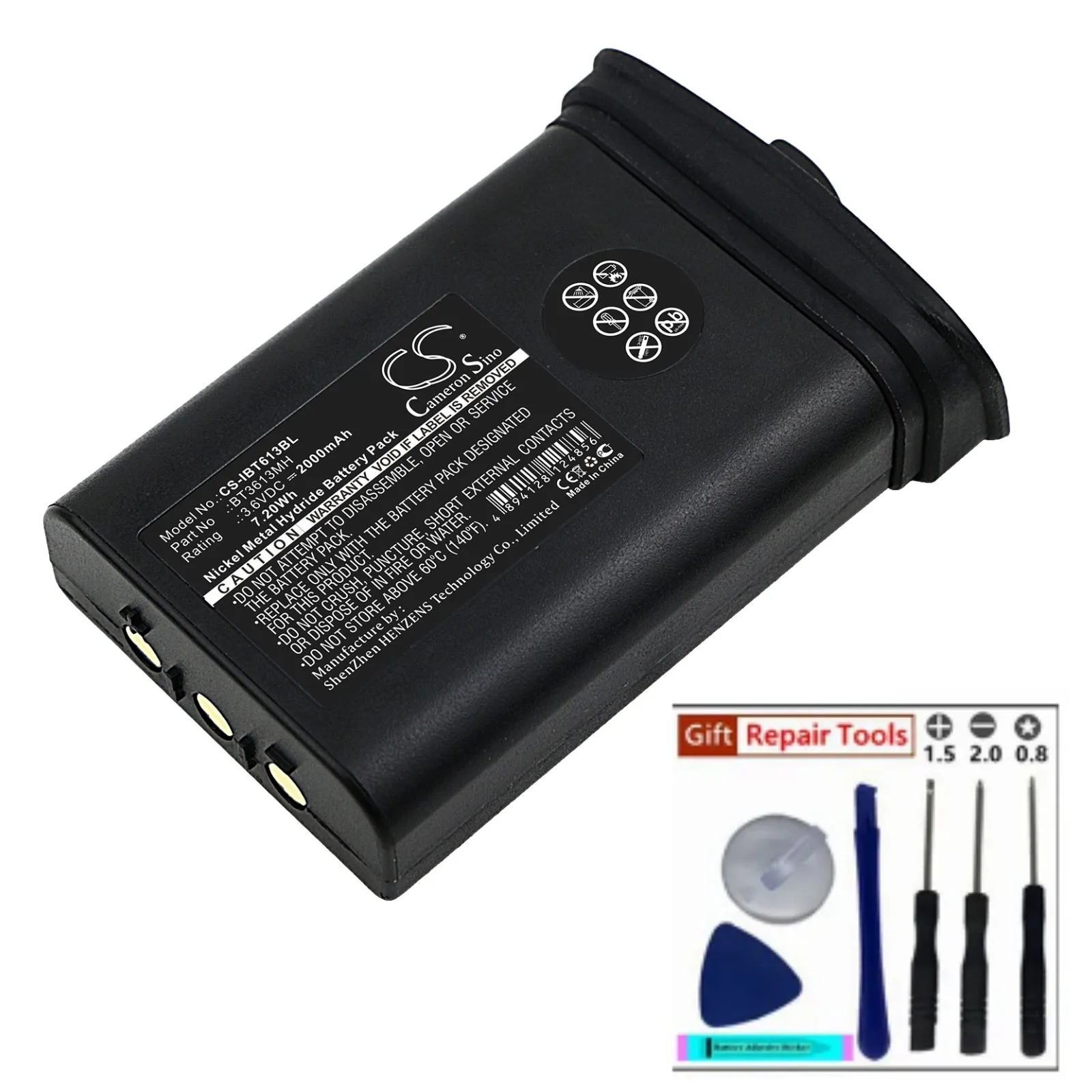 Crane Remote Cont Battery For Itowa BT3613MH  Winner Serial 1406008  Volts 3.6  Capacity 2000mAh / 7.20Wh  Product Type Ni-MH