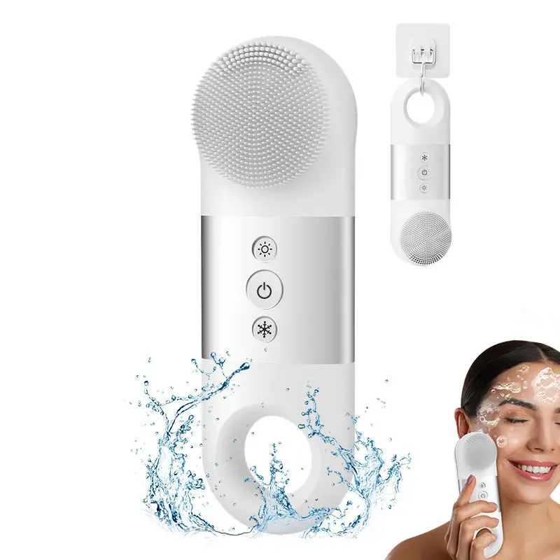 ยอดนิยมแบบชาร์จมือถือไฟฟ้า Facial Deep Cleanser เครื่องนวดซิลิโคนกันน้ําแปรง