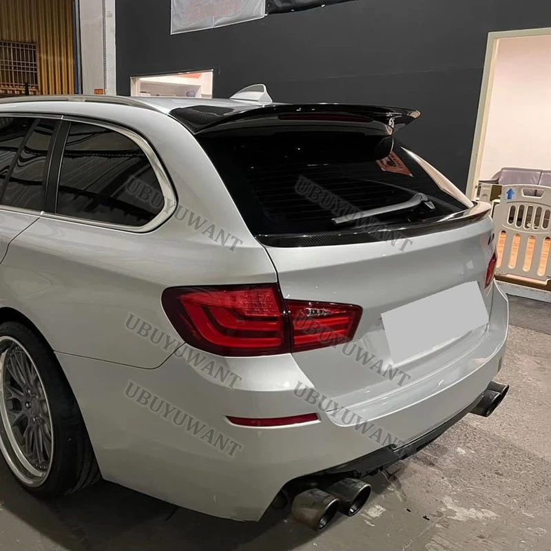 Für BMW 5 F11 535i M Sport 2010–2017 High-Kick Heckspoiler Deckel Heckflosse Kohlefaser