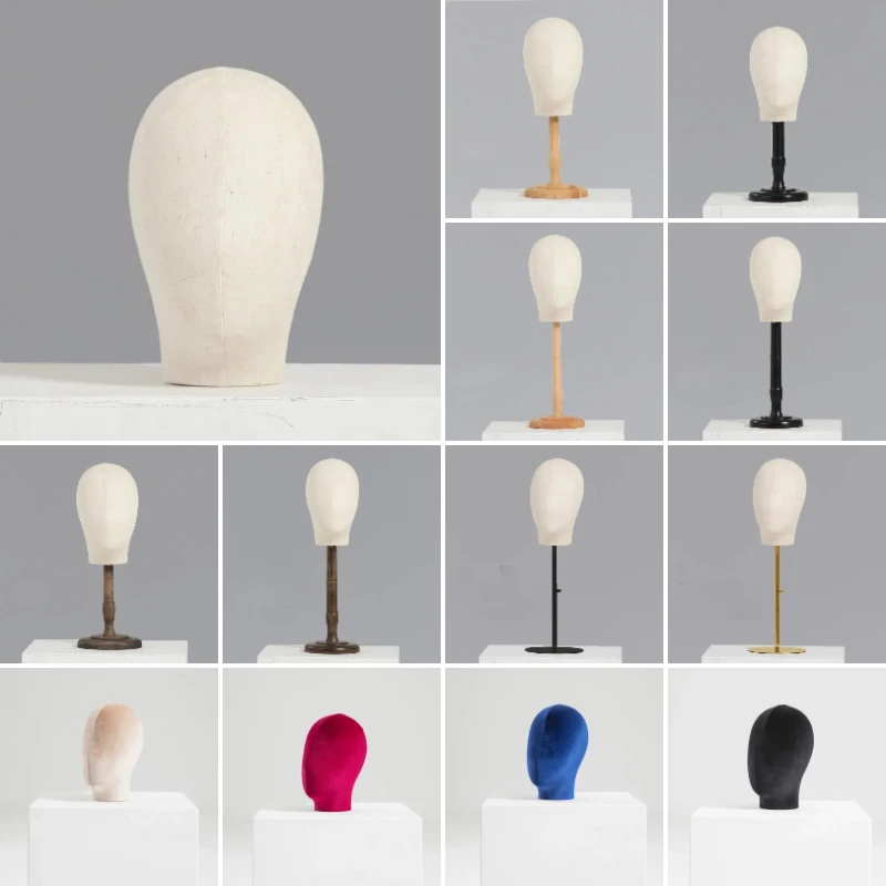 1pcs Female Wigs Display Head Wig Display Stand Hat Display Holder Mannequin Head Model Prop for Salon Home Use