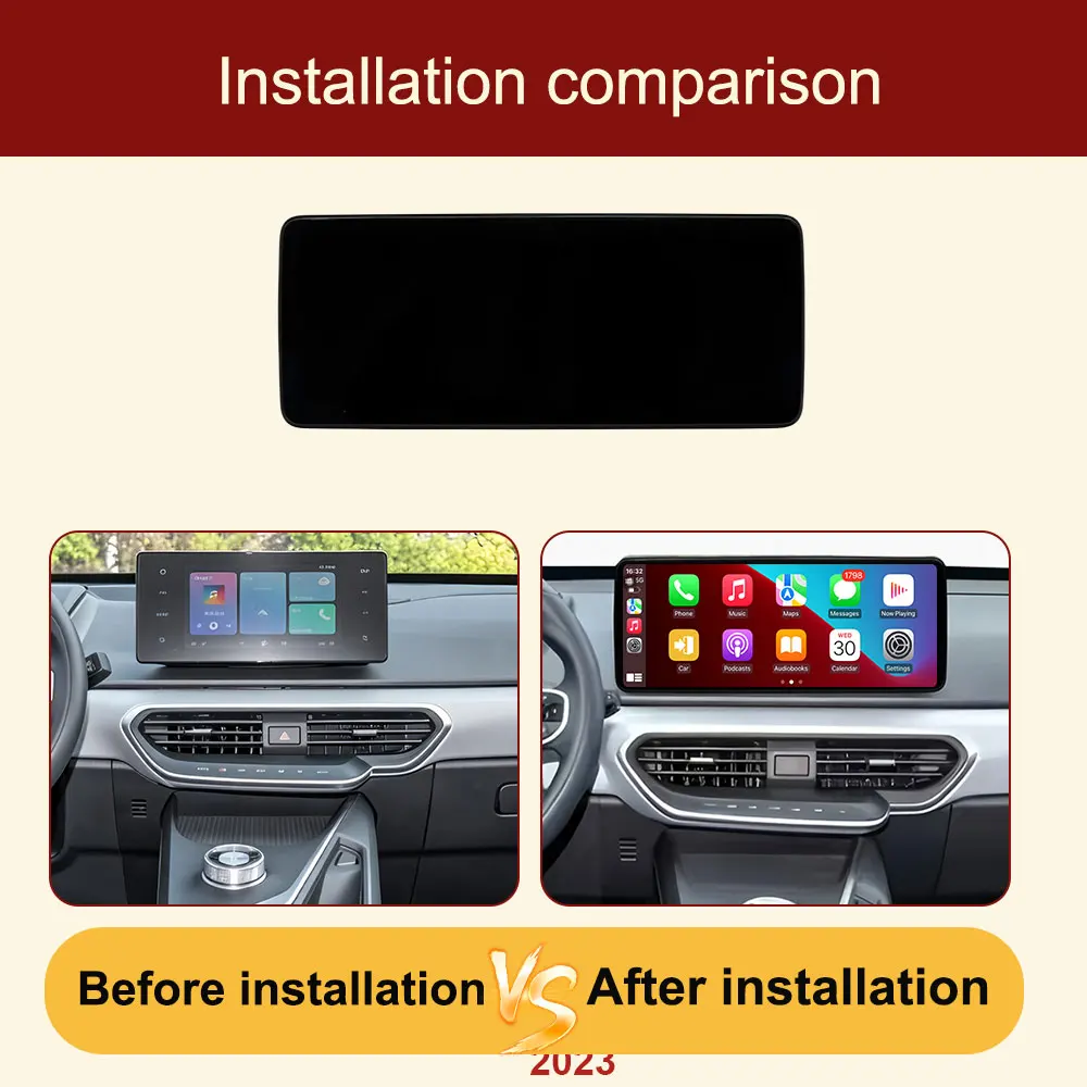 GPS Navigation Radio WIFI For Geely Geometry A 2022 2023 2024 Car Android 16 Multimedia BT Player Wireless Carplay Android Auto
