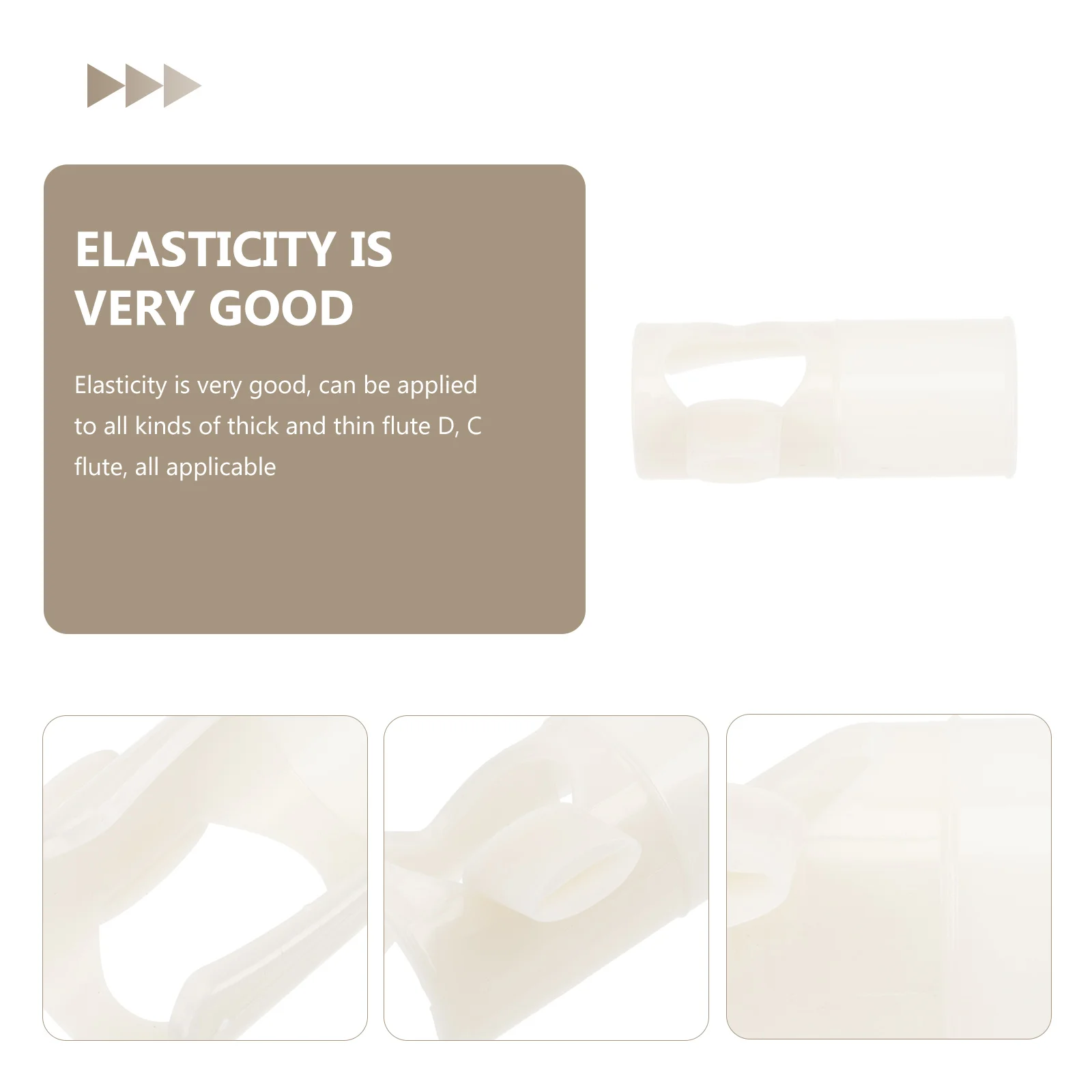 

Flute Mouthpiece Beginner Aid Apparatus Accessory Small Player White Playing Music Instrument Child