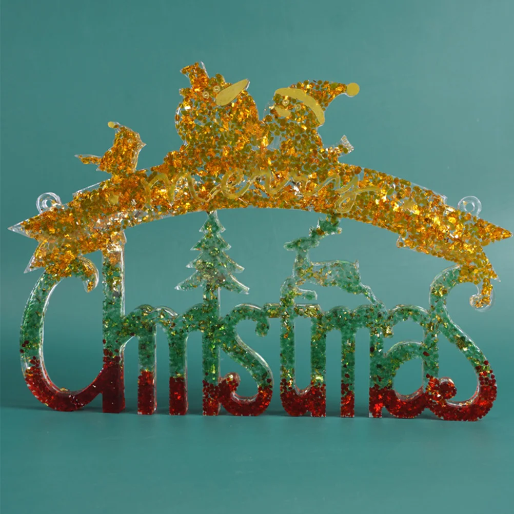 

Christmas Hanging Tag Silicone Mold for Casting Epoxy Resin Crafts High Transparency Flexible DIY Pendant Tags White Practical