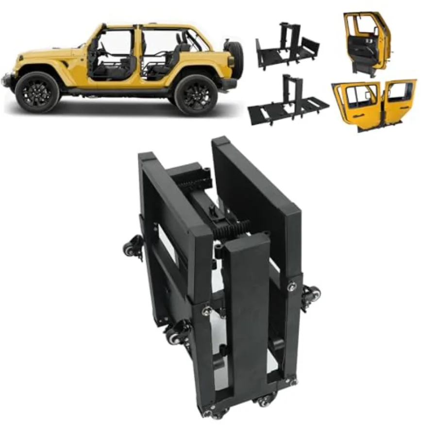 انزلاق الباب تخزين شماعات الرف للتحويل 2 أبواب 4 أبواب مع غطاء غبار المنقولة باب السيارة حامل عربة متوافق مع 200 #1