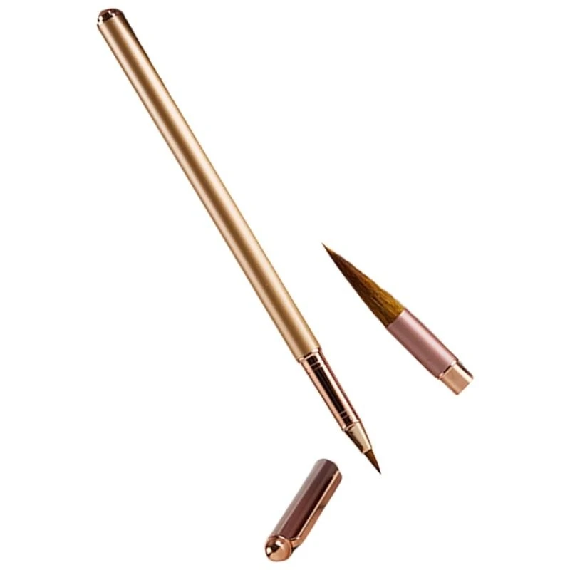 قلم فرشاة الخط الصيني المعدني مع محول الأحبار و 4 خراطيش خراطيش لفيلم فني تدريب البرمجيات العادية