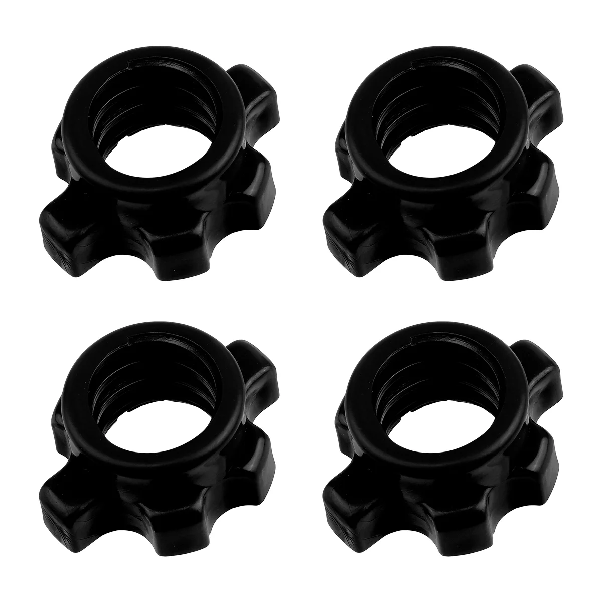 

4 Pcs Bar Dumbbell Nut Barbell Fixing Accessories Home Gym Equipment Svrew Fitness