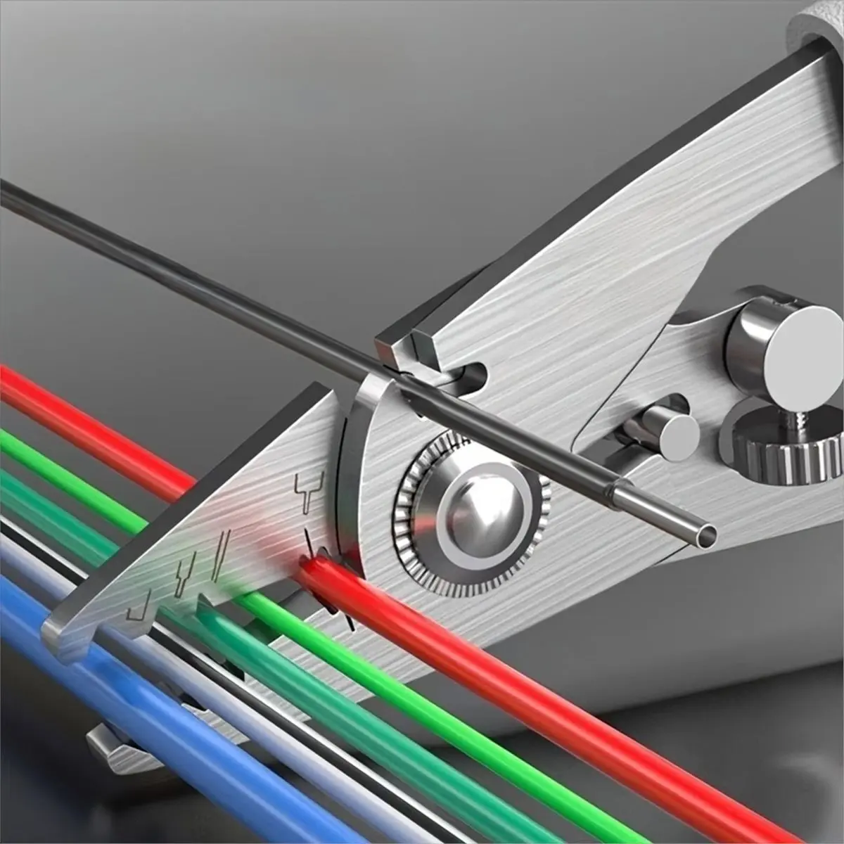 Professional Fiber Optic Wire Stripper Cutter,6 in 1 Multifunction Stainless Steel Tool for Fiber Cable,Coating Stripper