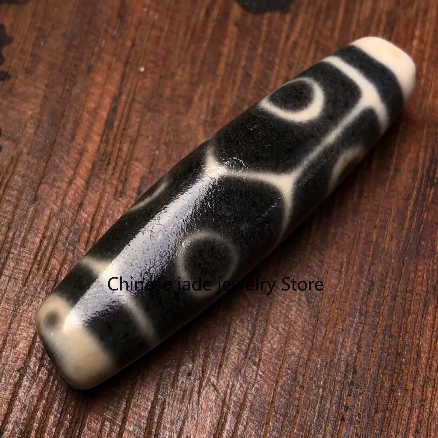 Tibetan Buddhism Agate Turtle Back 6 Eyes Dzi Bead Amulet Necklace Pendant G663
