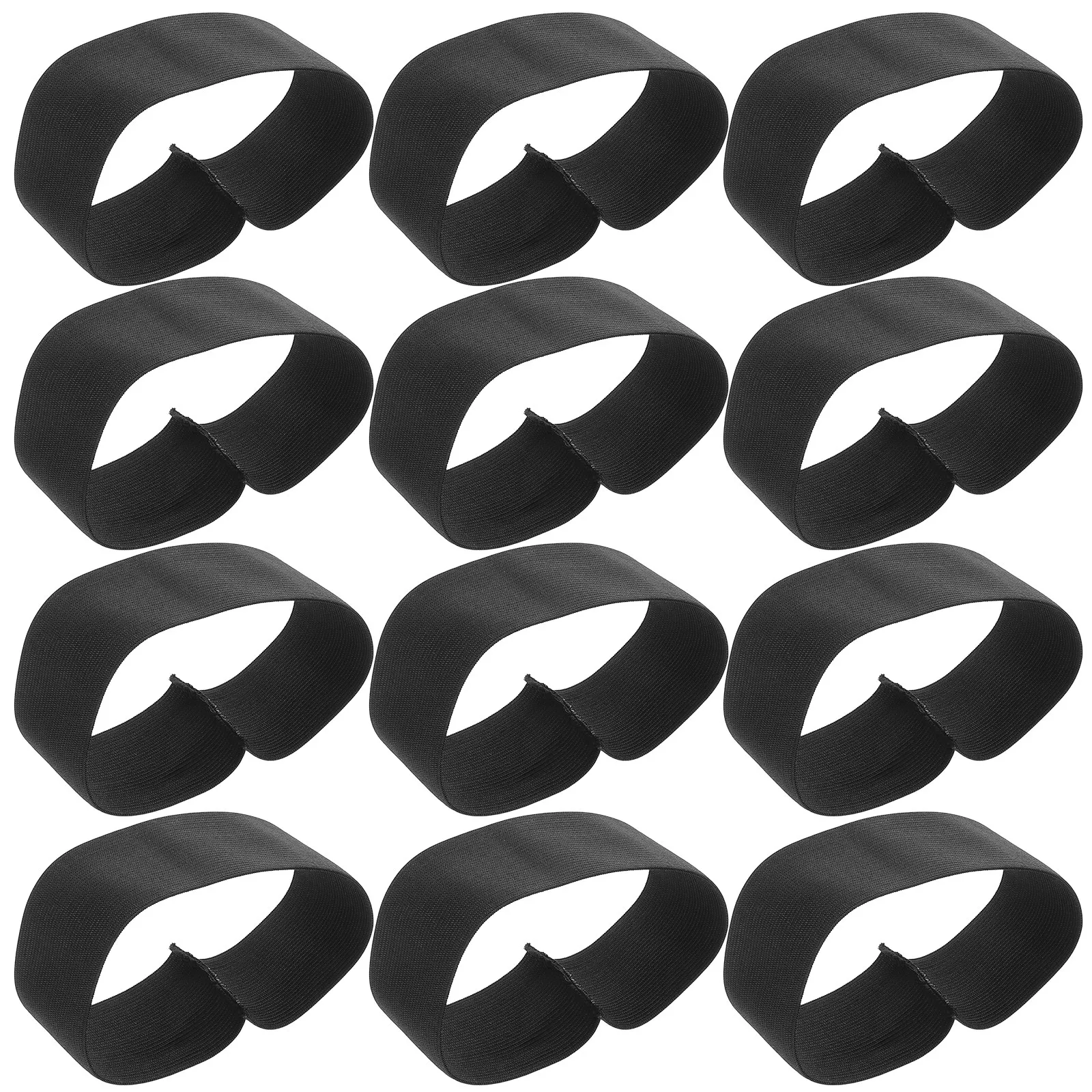 

15Pcs Black Elastic Arm Band Mourning Badge Adjustable Funeral Memorial Ceremony Respect Tribute Mourning Band Strap