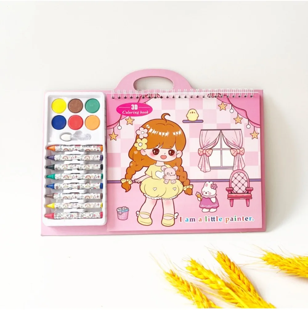 Kinder Frühe Bildung Malbuch Set Mit Stift Wasser Zeichnung Montessori Spielzeug kpop Tragbare Bild Buch Magie Zeichnung Buch